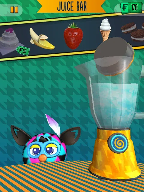 Furby BOOM App — main screen