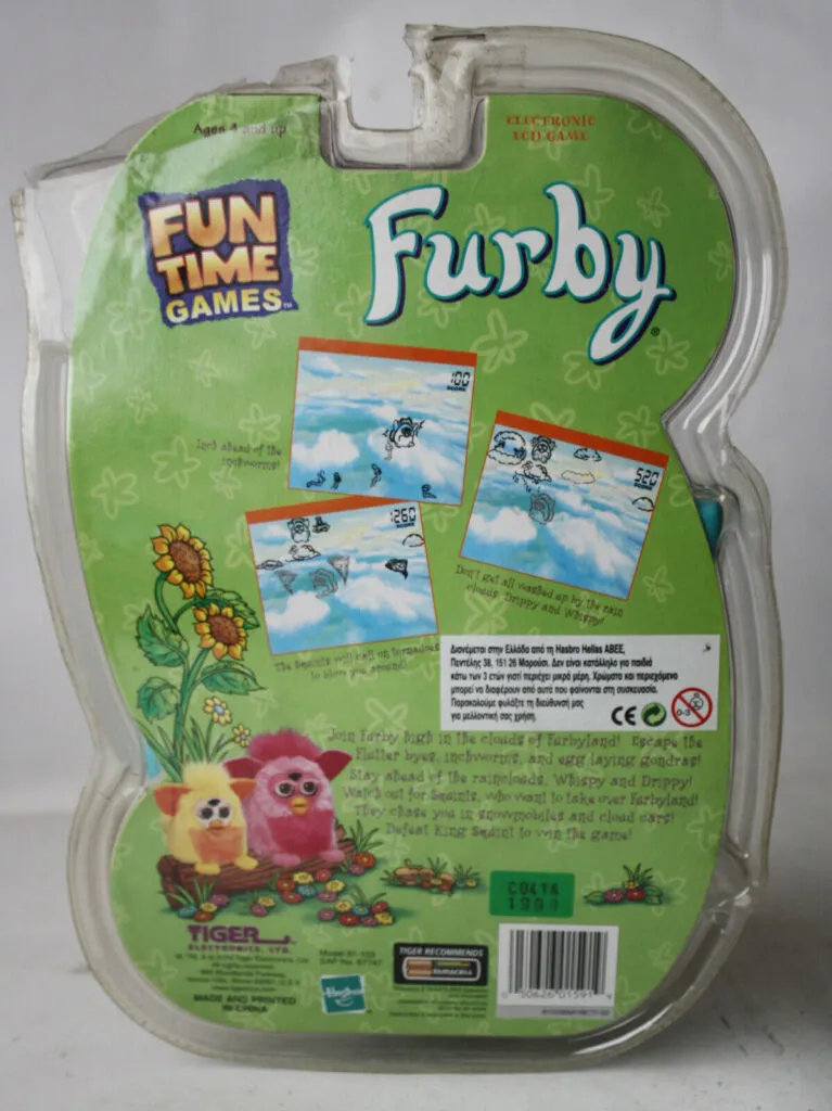 Furby Fun Time — back panel