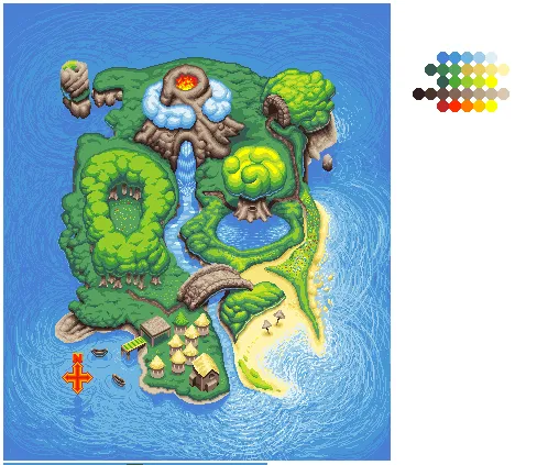 Furby Island Java game world map by Victor Rojo
