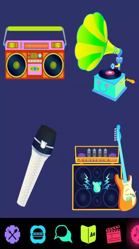Furby App — меню